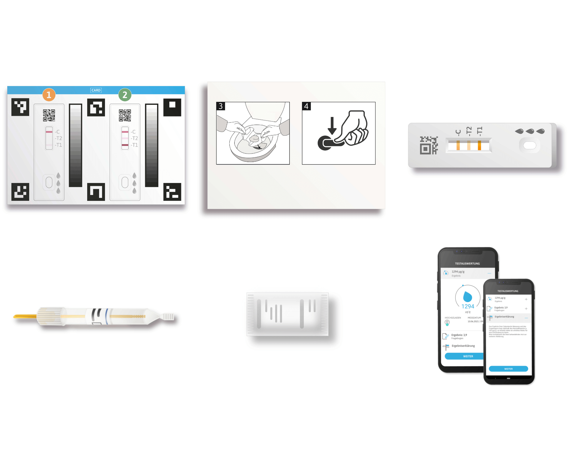 Komponenten Preventis SmarTest Calprotectin Home